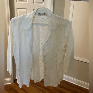 Woman’s White Button Down